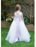 Cap Sleeves Velvet Tulle Flower Girl Dress Cap Sleeves Velvet Tulle Flower Girl Dress